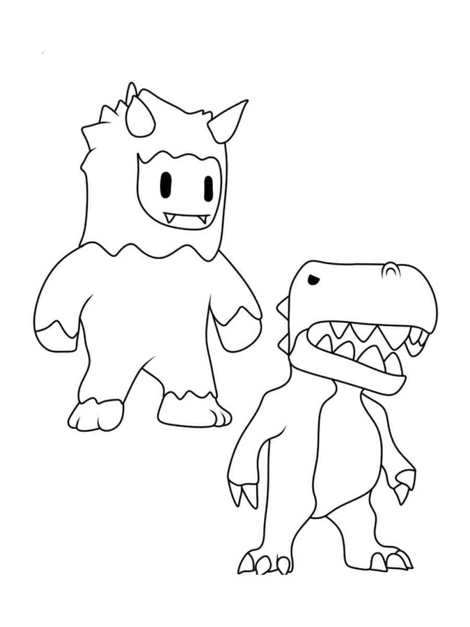 Zeichne druckbare Stumble Guys