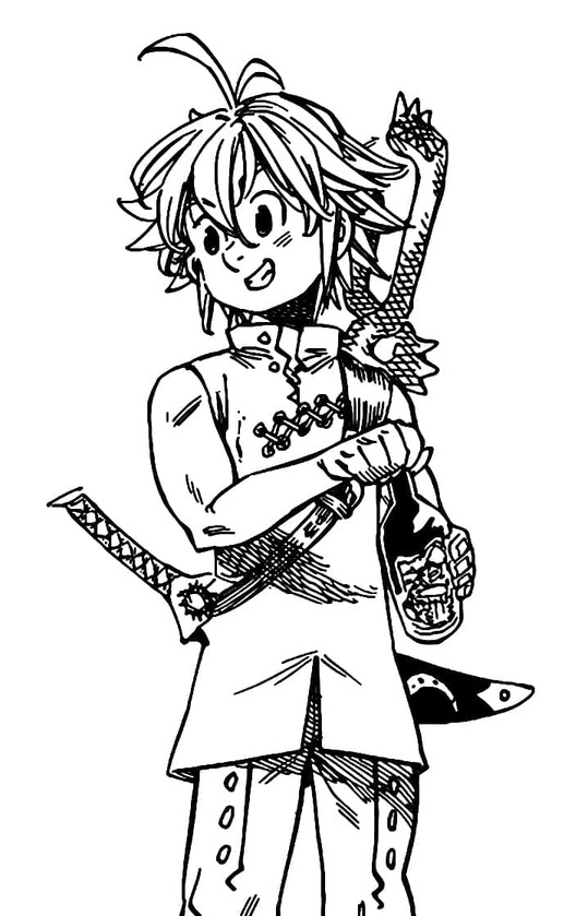 Zeichne ein Lächeln auf Meliodas