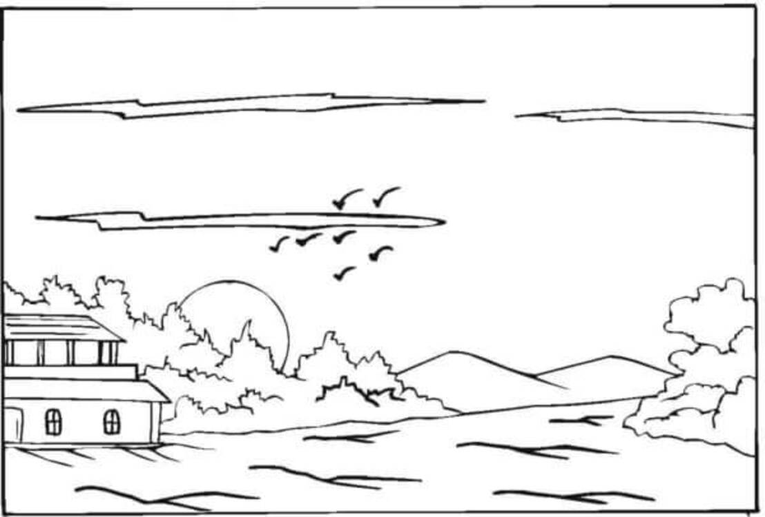 Zeichne eine versteckte Sonne