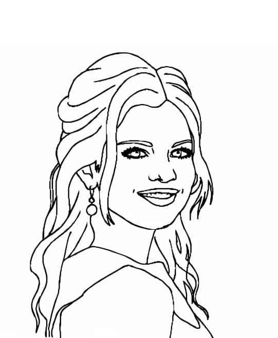 Zeichne Selena Gomez 1