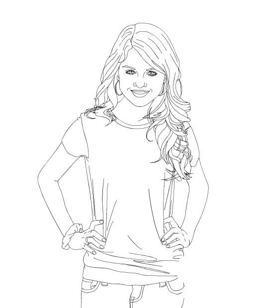 Zeichne Selena Gomez 10