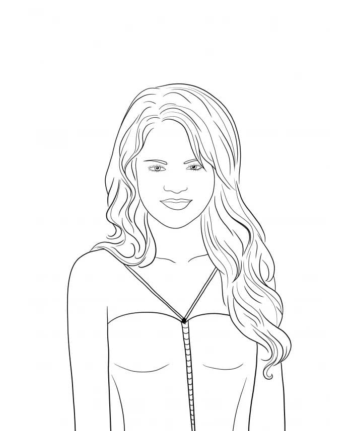 Zeichne Selena Gomez 12