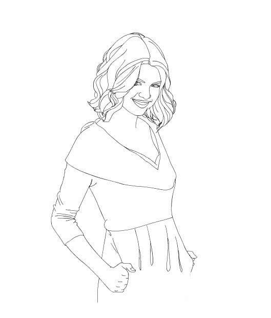 Zeichne Selena Gomez 5