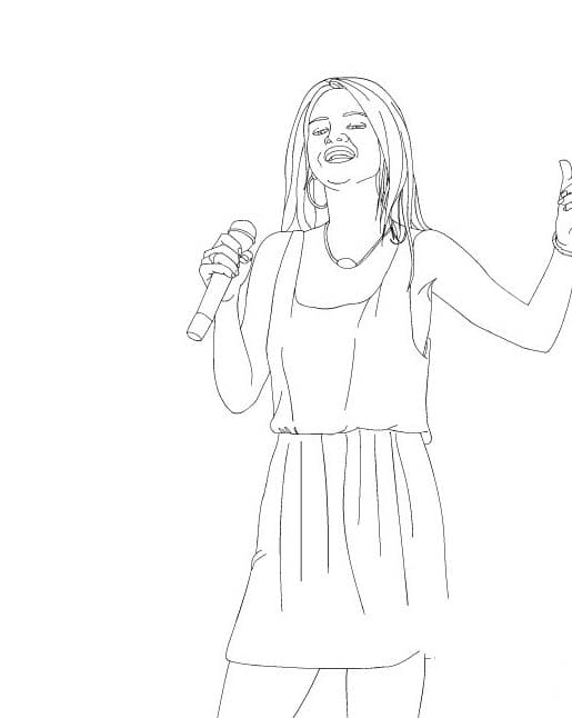 Zeichne Selena Gomez 6