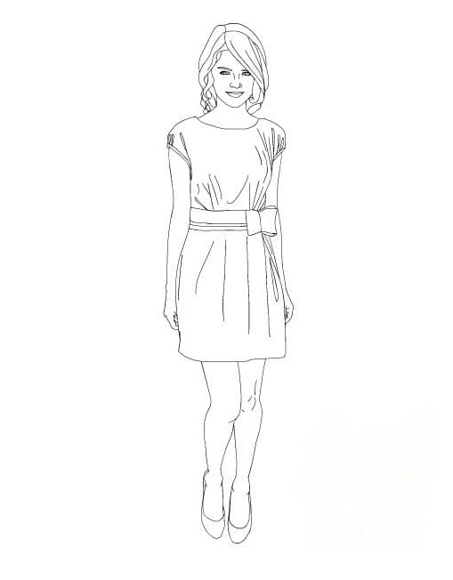 Zeichne Selena Gomez 8