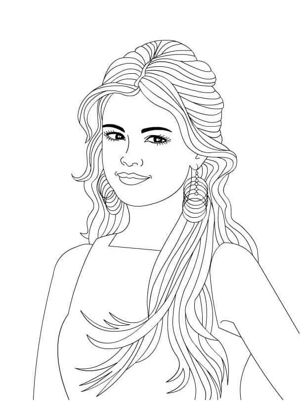 Zeichne Selena Gomez schön