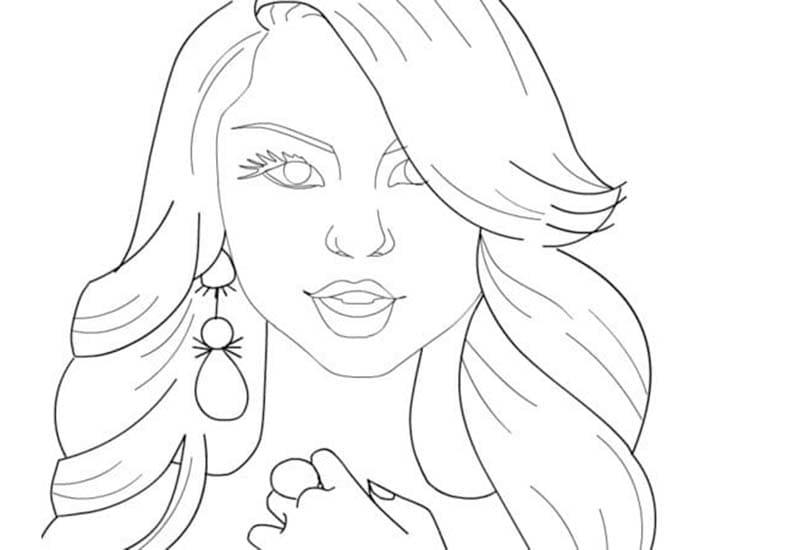 Zeichne Selena Gomez süß