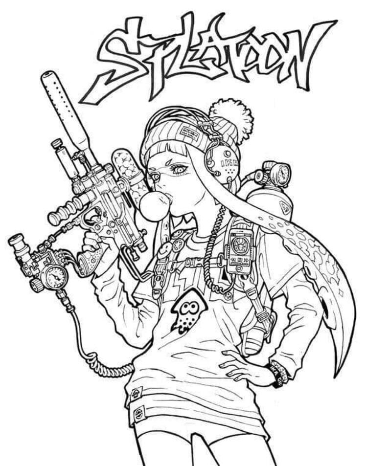 Coloriage Splatoon