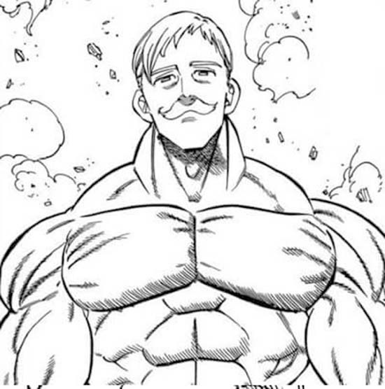 Zeichne starken Escanor