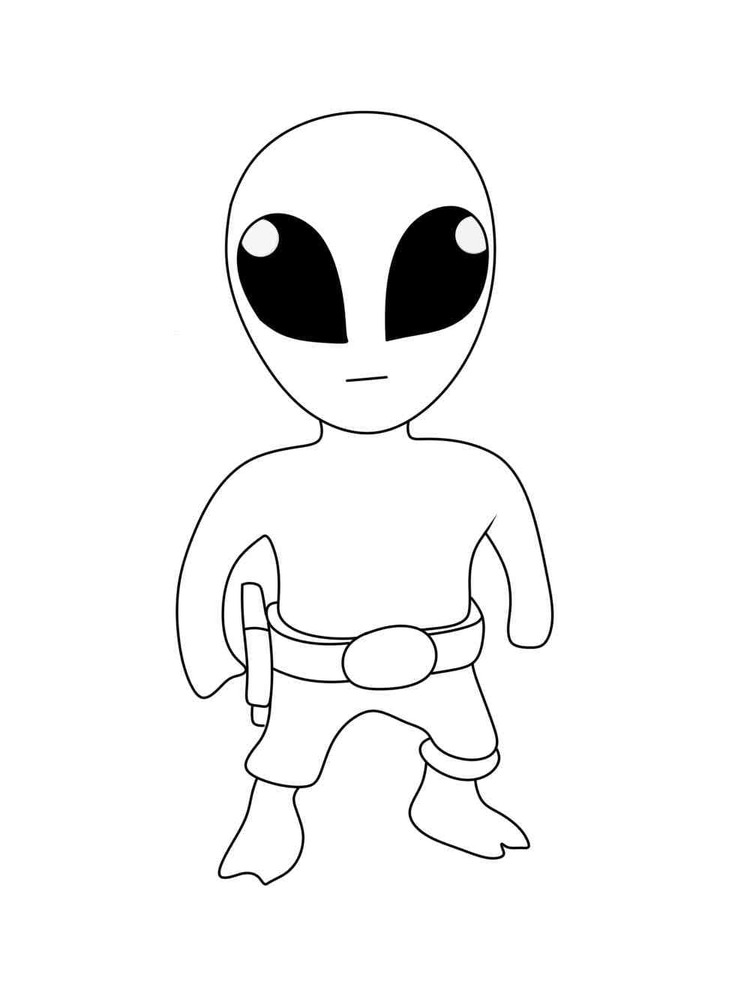 Zeichne Stumble Guys Alien