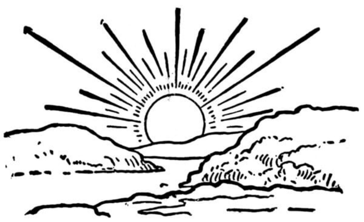 Coloriage Sonnenuntergang