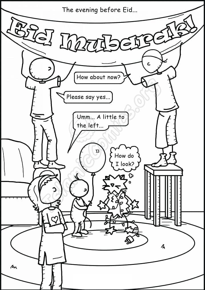 Zeichnen Sie Ramadan bei Kindern