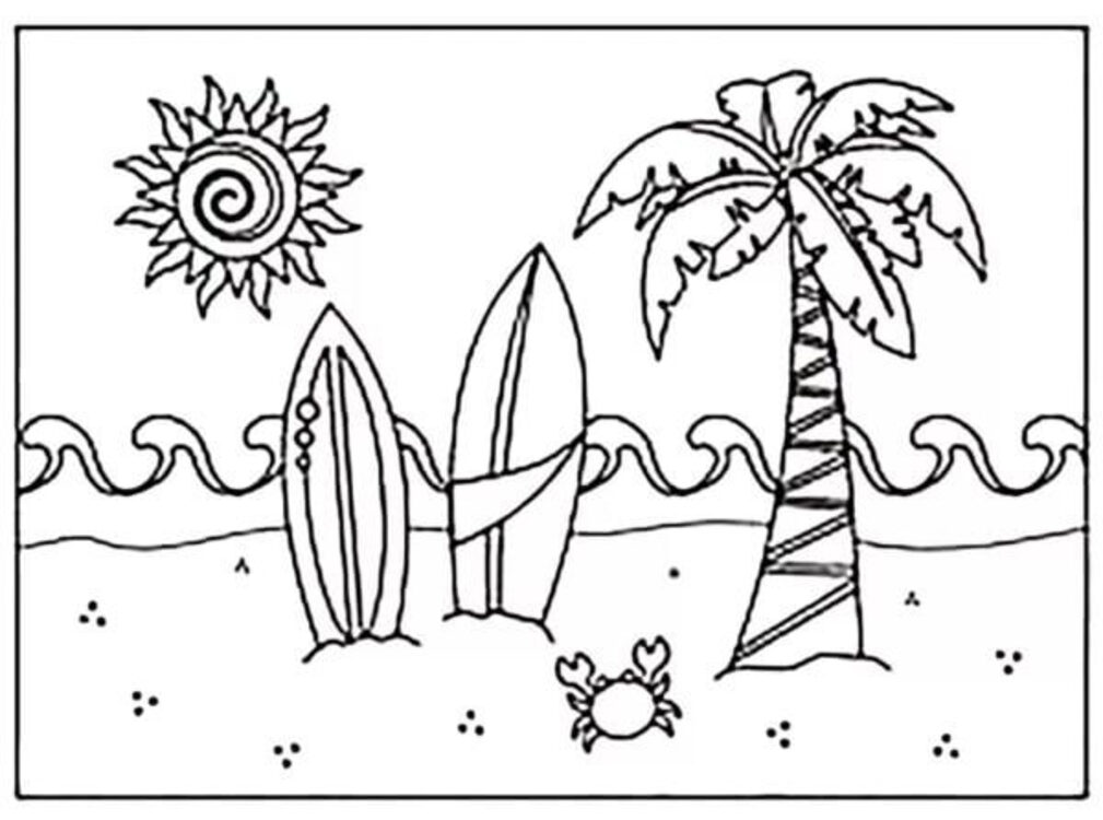 Zeichnen Sie Sonnenuntergang kommt