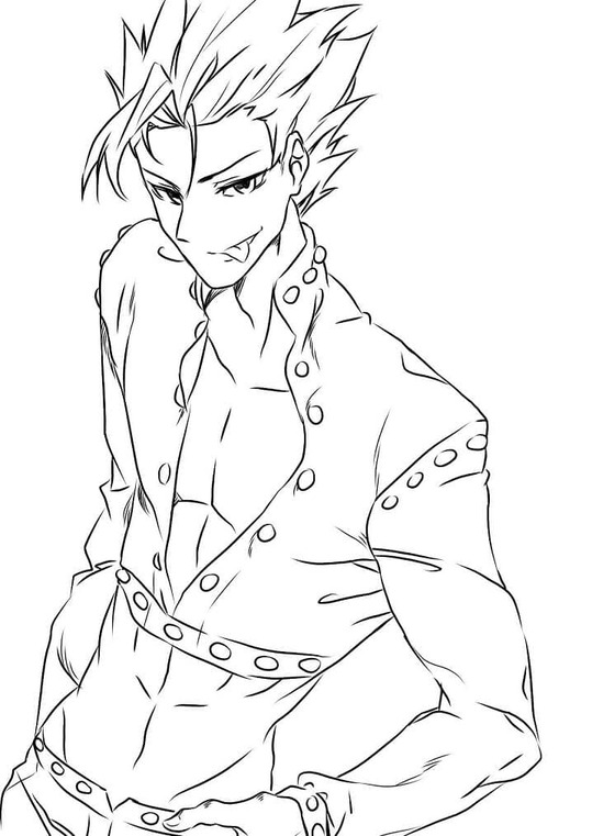 Zeichnung Ban in Seven Deadly Sins