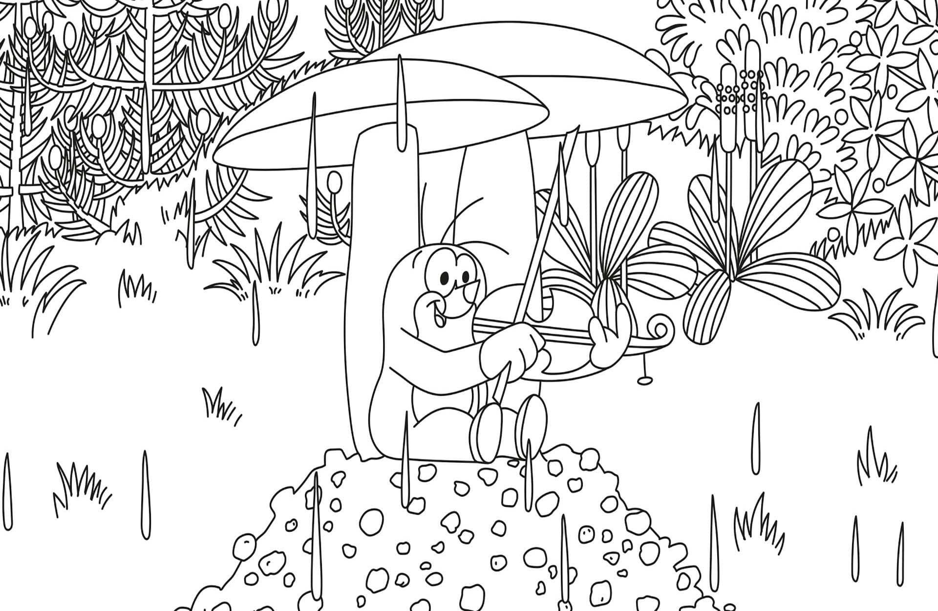 Zeichnung Die Sendung mit der Maus basisch