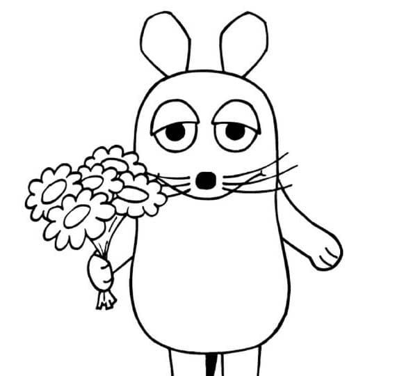 Zeichnung Die Sendung mit der Maus drucken