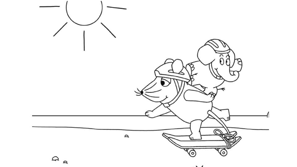 Zeichnung Die Sendung mit der Maus einfach