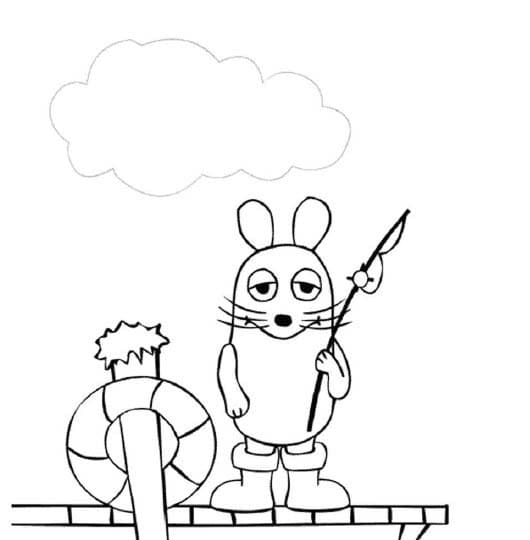 Zeichnung Die Sendung mit der Maus frei