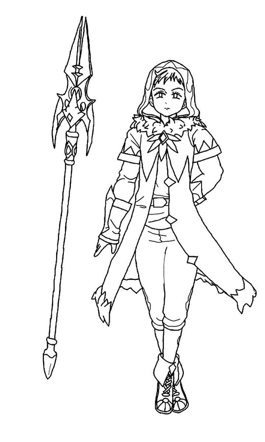 Zeichnung King in Seven Deadly Sins