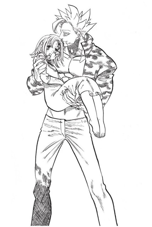 Zeichnung von Ban und Elaine