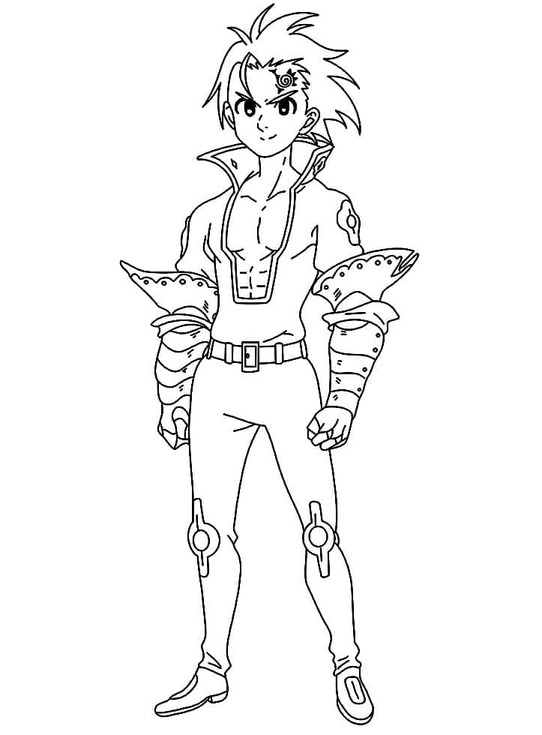 Zeichnung Zeldris aus Seven Deadly Sins