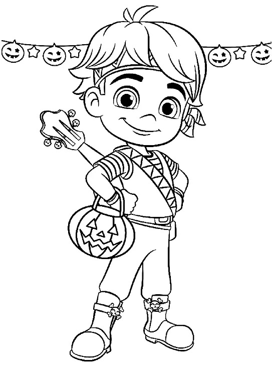 Kostenlos zeichnen Sie Santiago der Meere