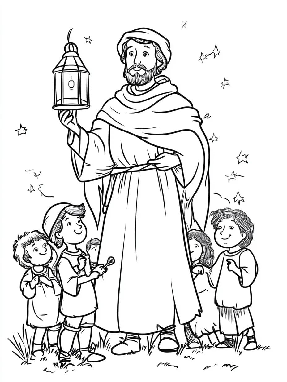 Sankt Martin kostenlos zum Ausdrucken für Kinder