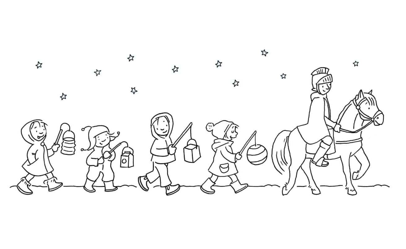 Sankt Martin zum Ausdrucken für Kinder