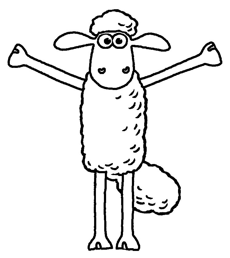 Shaun das Schaf zum Ausdrucken zeichnen