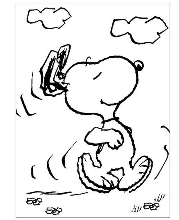 Snoopy genießt den Wind