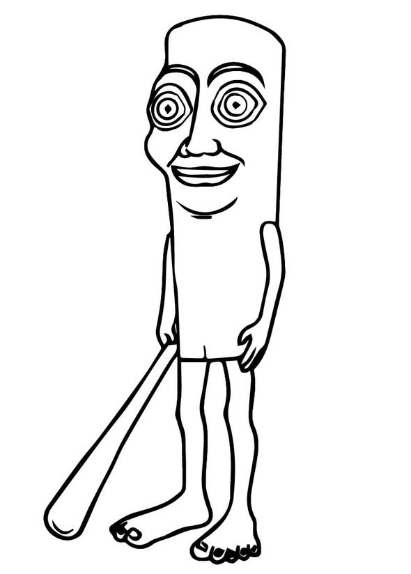 Zeichne Brainrot Tung Tung Tung Sahur