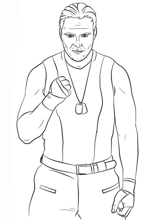 Zeichne Dean Ambrose in der WWE