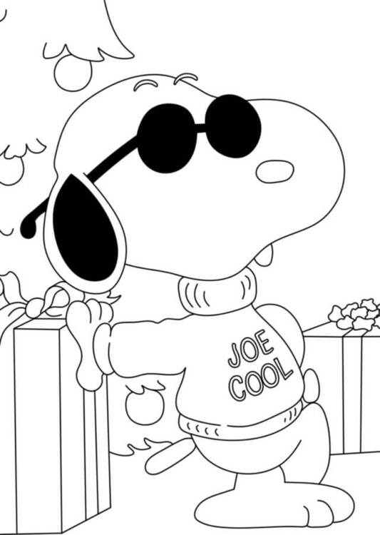 Zeichne den coolen Snoopy