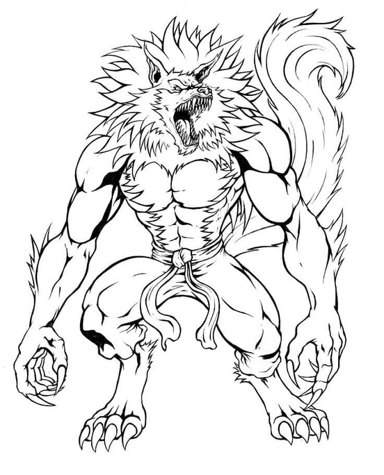 Werwolf ausmalbilder