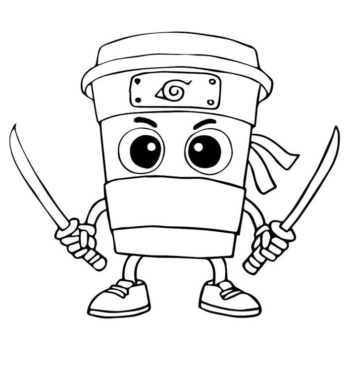 Zeichne Italian Brainrot Capuchino Assassino