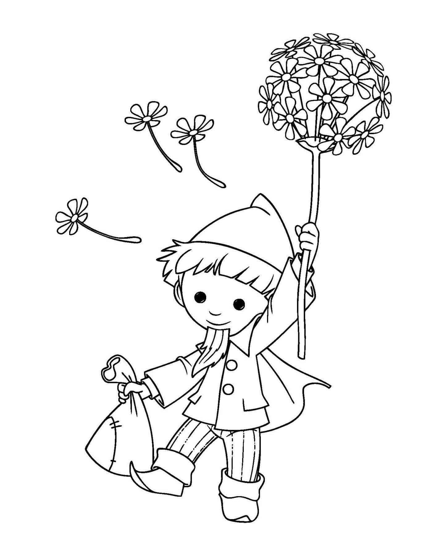 Zeichne Unser Sandmännchen druckbar