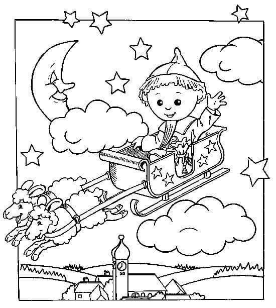 Zeichne Unser Sandmännchen einfach