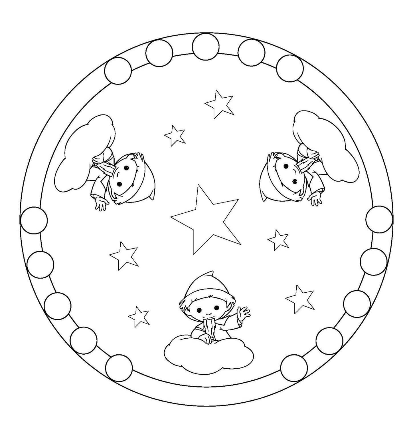 Zeichne Unser Sandmännchen kostenlos