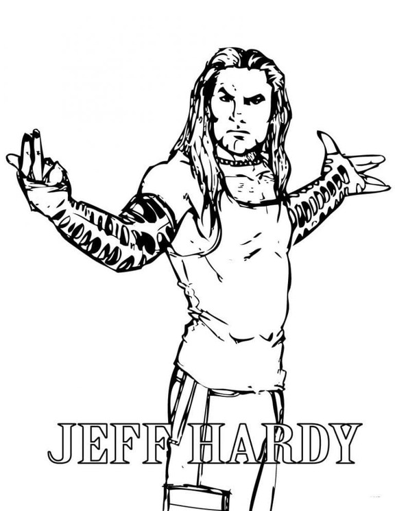 Zeichne WWE Jeff Hardy