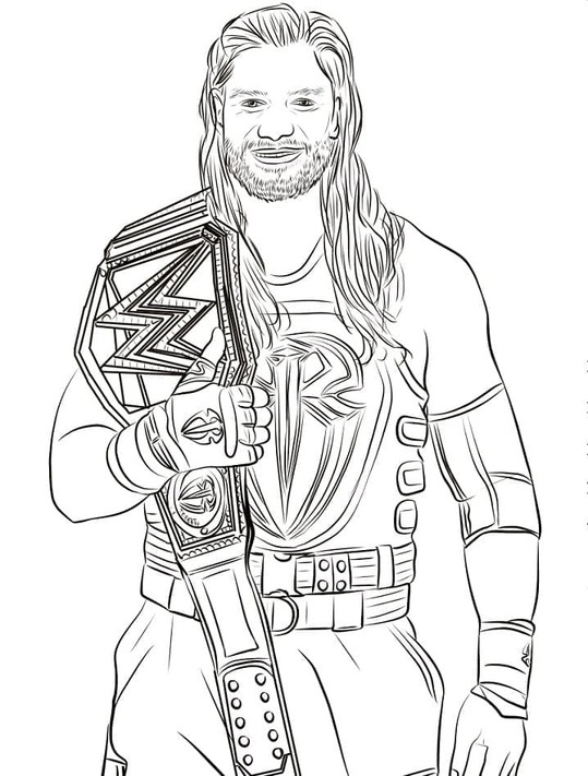 Zeichne WWE Roman Reigns
