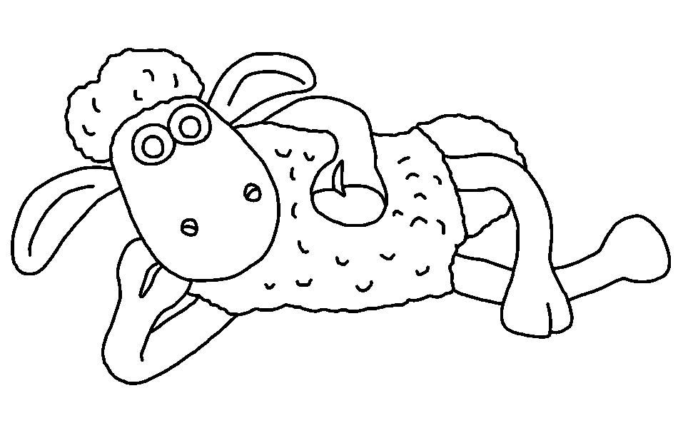Zeichnen Shaun das Schaf zum Ausdrucken