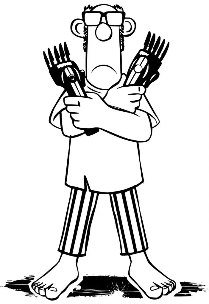 Zeichnen Shaun das Schaf zum kostenlosen Ausdrucken