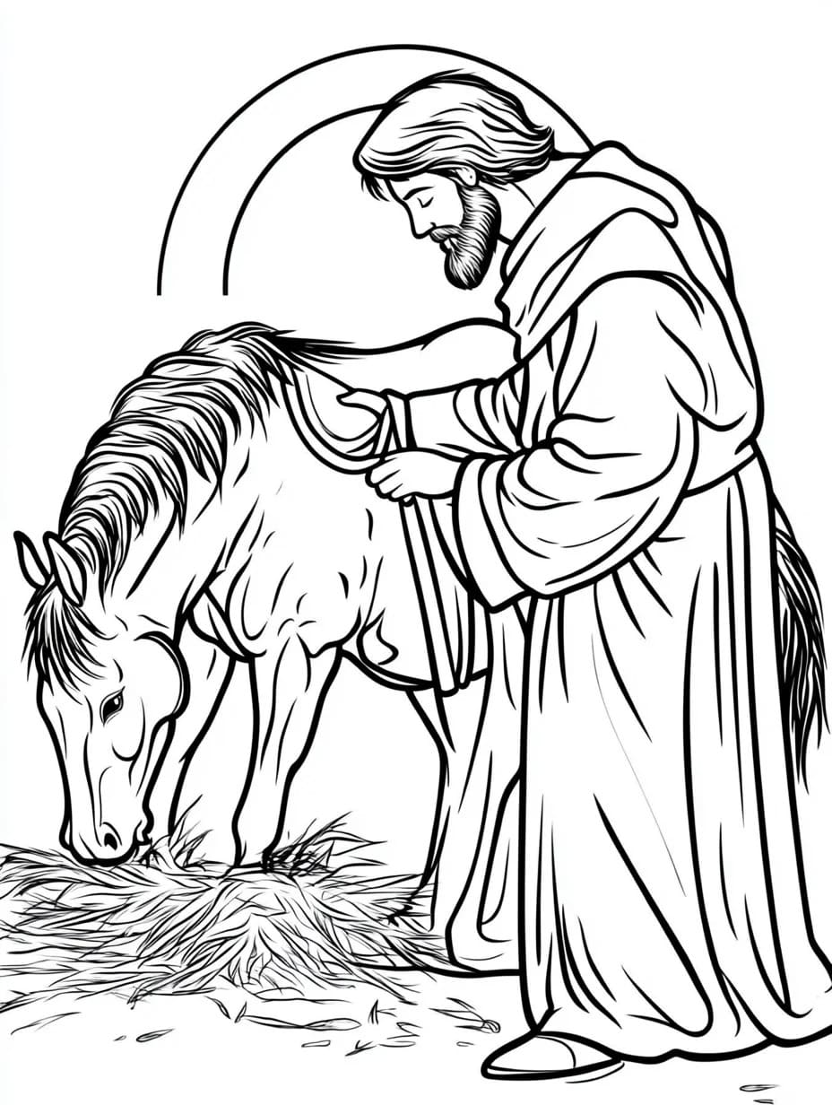 Zeichnen Sie Sankt Martin 5