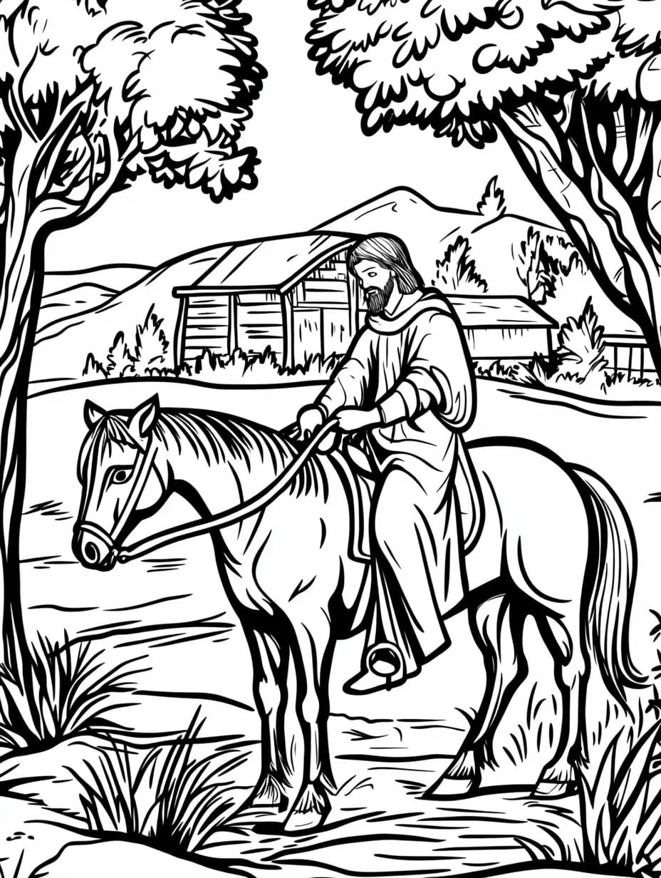 Zeichnen Sie Sankt Martin basisch