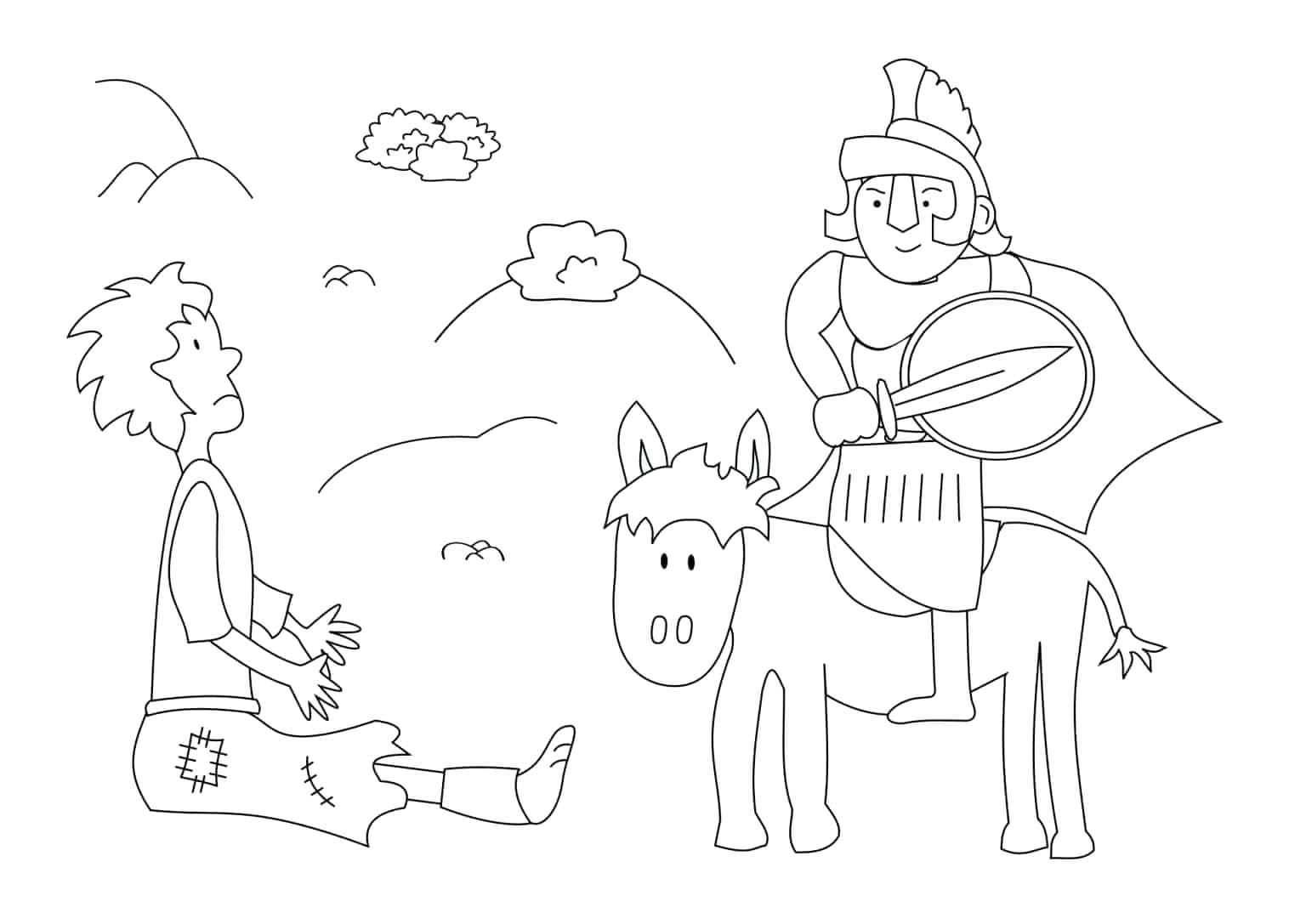 Zeichnen Sie Sankt Martin Frei