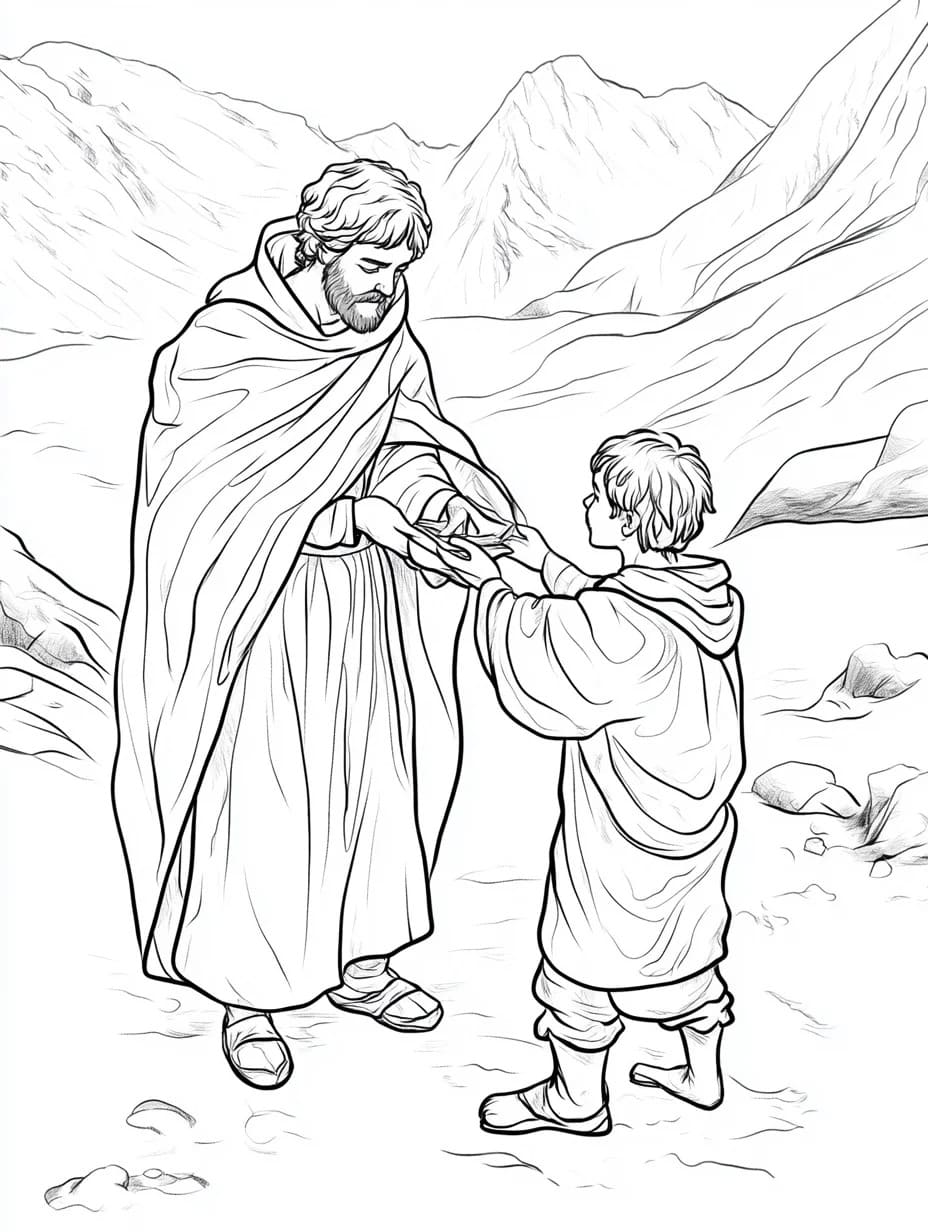 Zeichnen Sie Sankt Martin kostenlos zum Ausdrucken