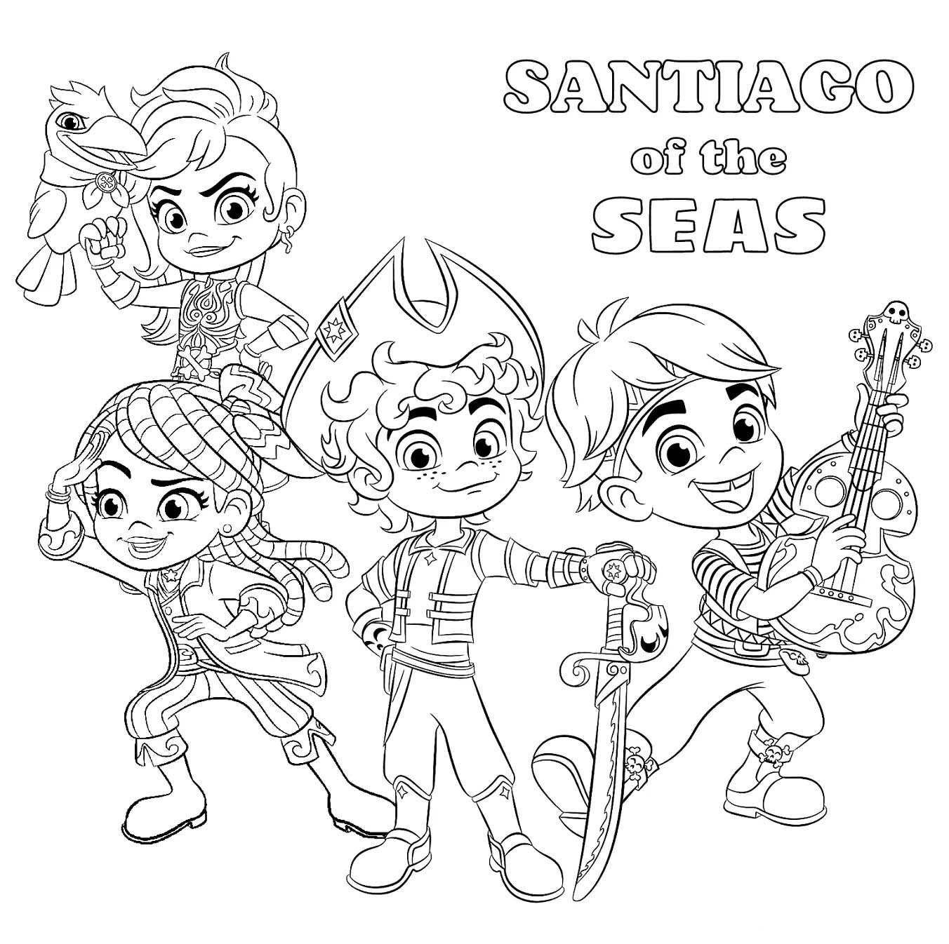 Santiago der Meere ausmalbilder