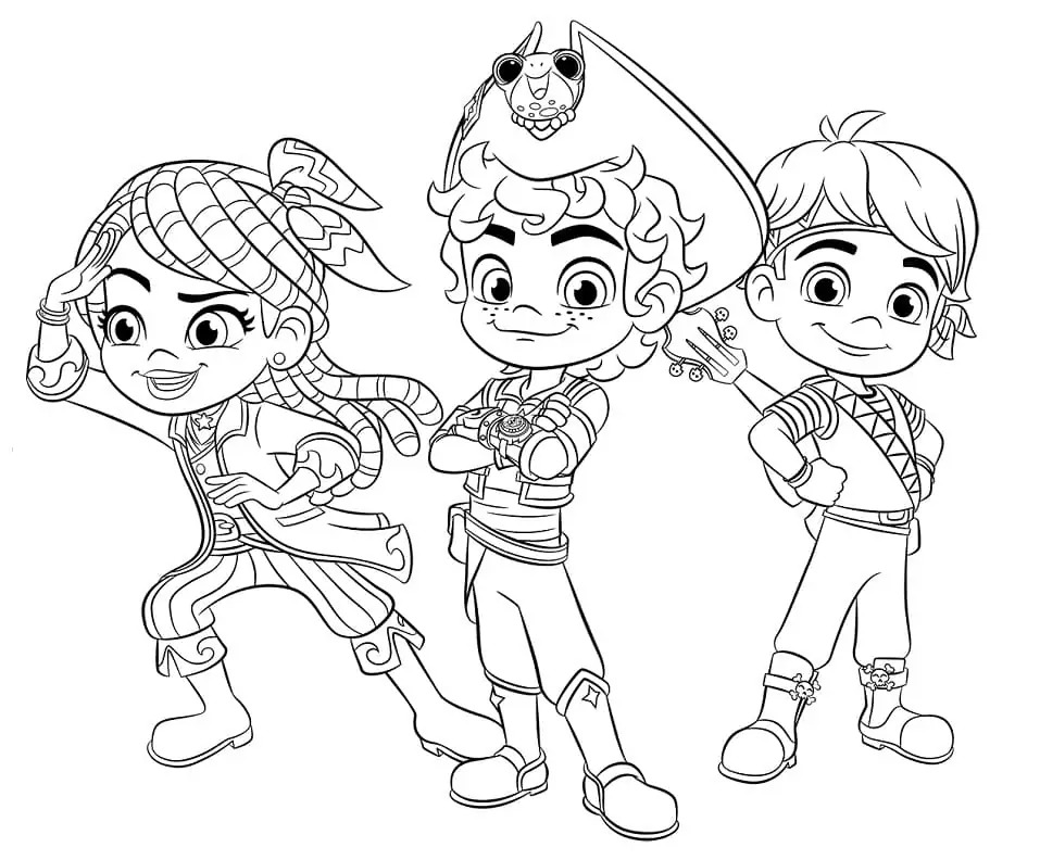 Zeichnen Sie Santiago der Meere druckbar bei Kindern