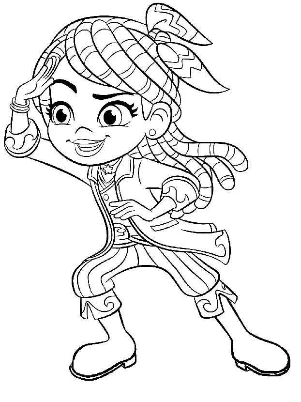 Zeichnen Sie Santiago der Meere frei