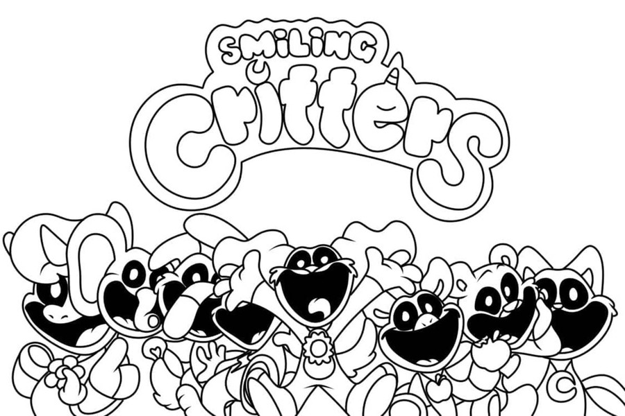 Zeichnen Sie Smiling Critters 6